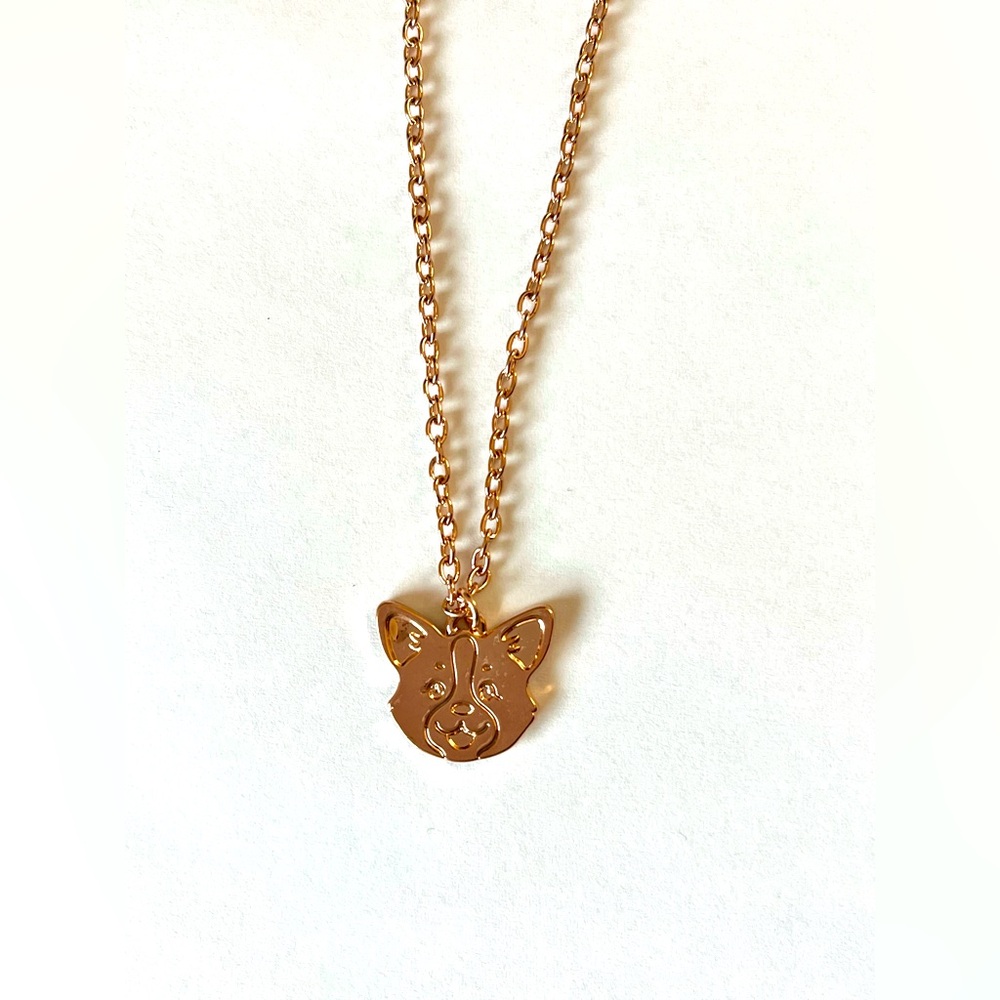 New! Corgi charm necklace